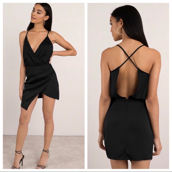 Tobi Dresses & Skirts - Tobi Jamie Wrap Dress Black Small